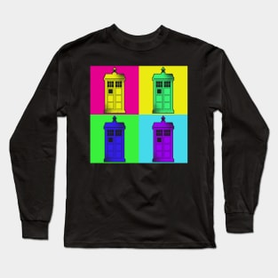 Tardis Pop Art Long Sleeve T-Shirt